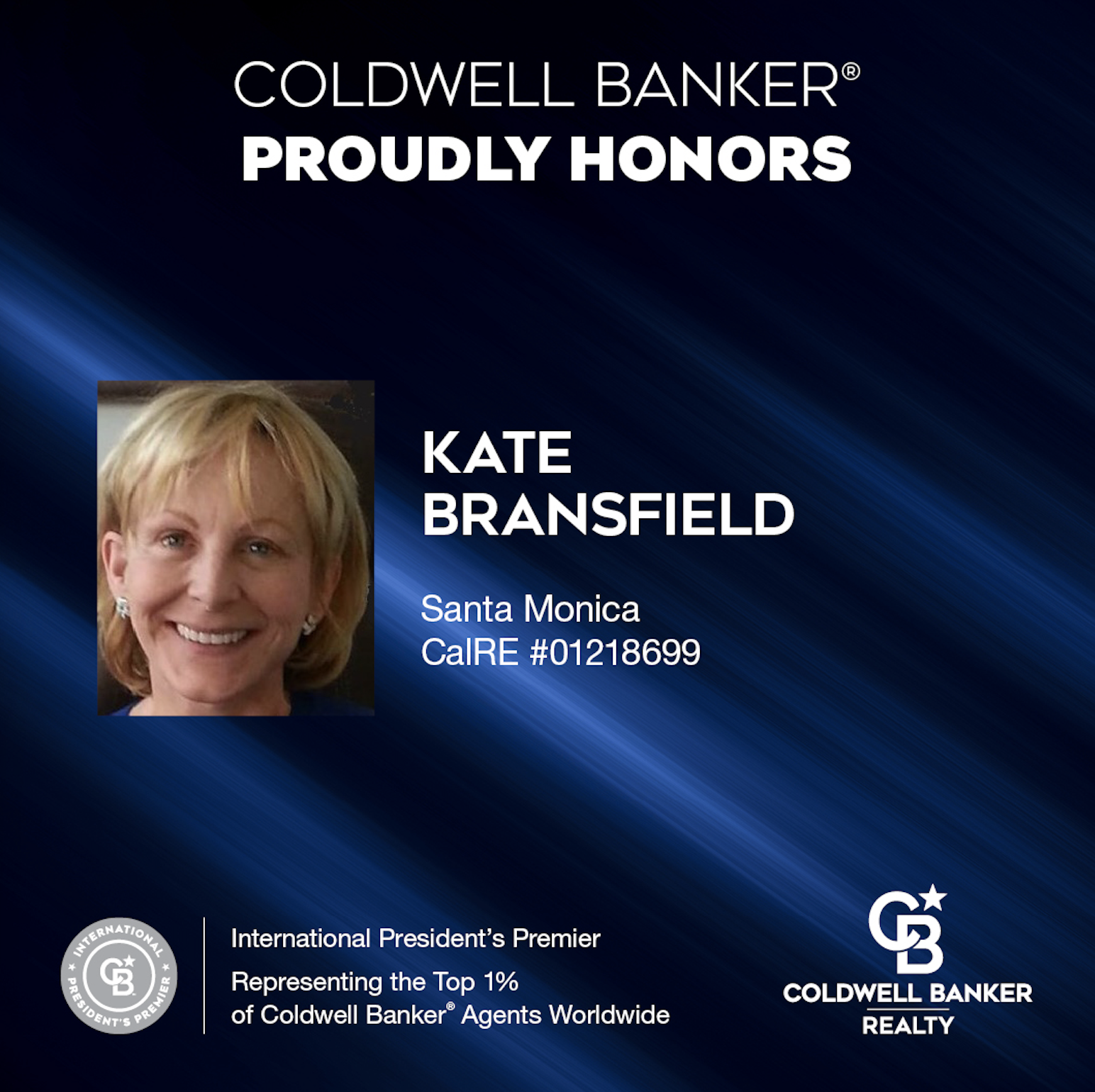 Coldwell Banker Kate Bransfield Award